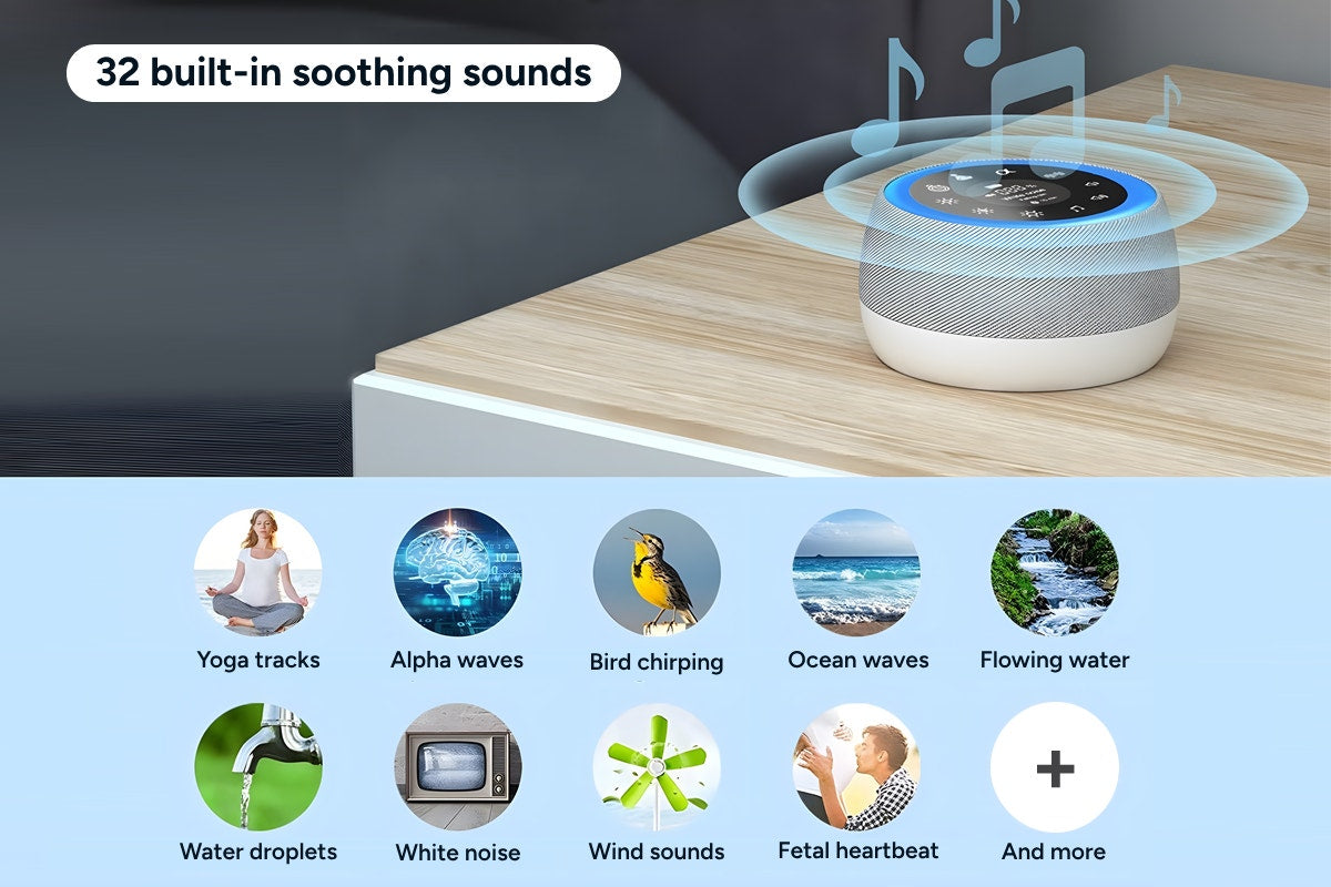 Premium White Noise Machine and Night Light