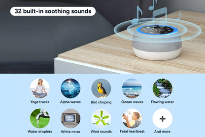 Premium White Noise Machine and Night Light
