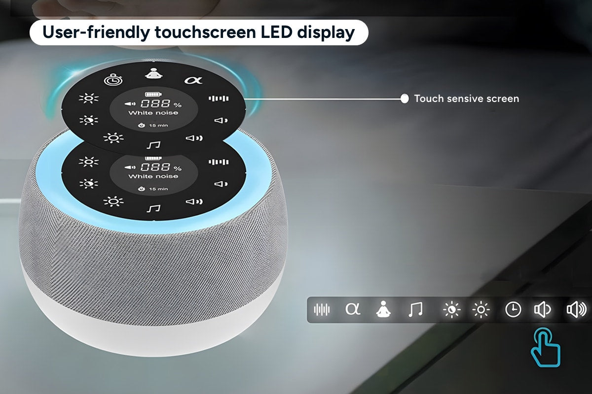 Premium White Noise Machine and Night Light