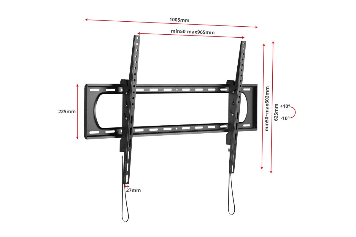 Kogan Heavy Duty Tilt Wall Mount for 60" - 120" TVs