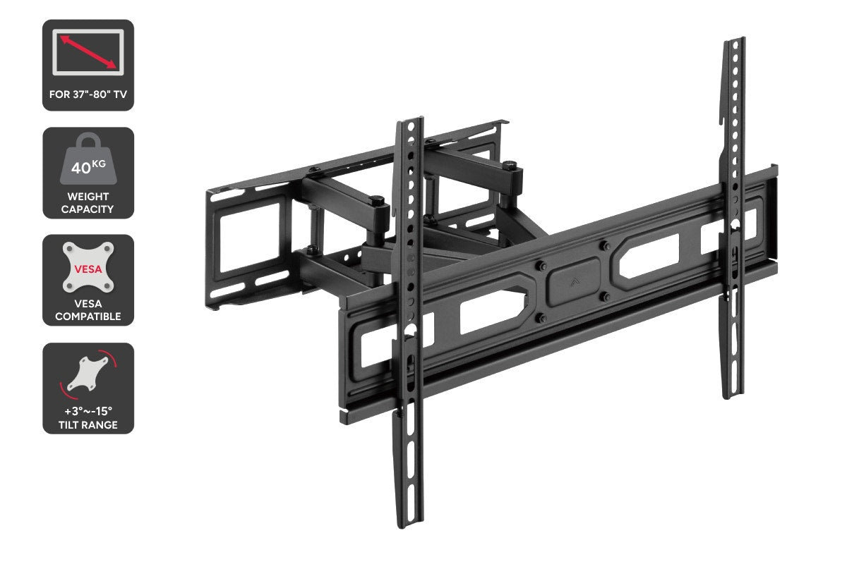 Kogan Tilt Extendable Full Motion Wall Mount for 37" - 80" TVs