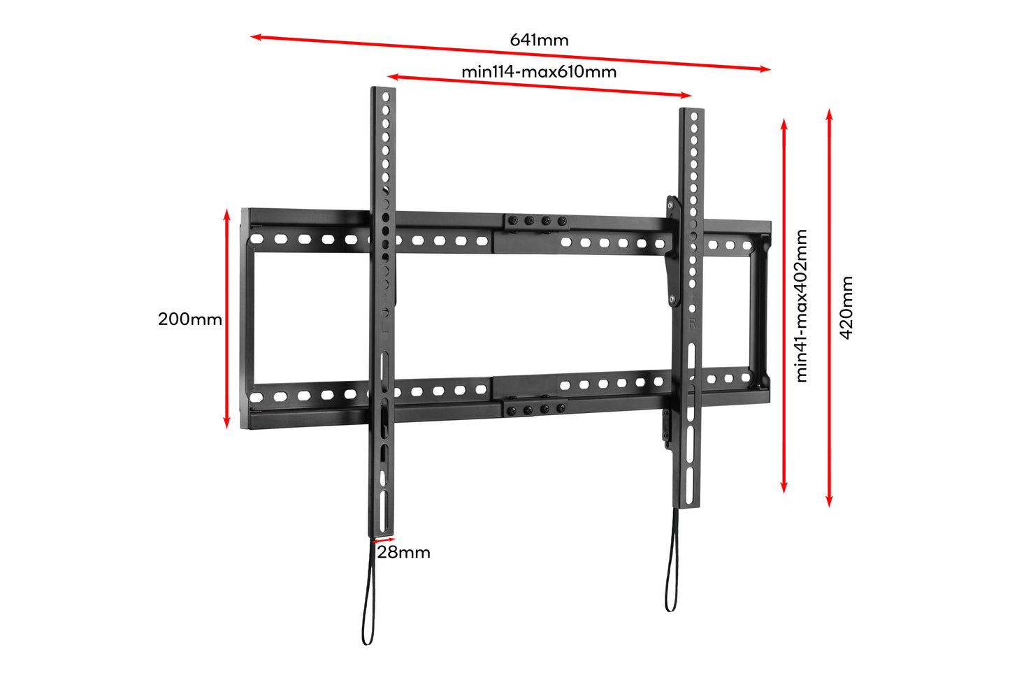 Kogan Slim Tilt Adjustable Wall Mount for 37" - 85" TVs