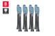Kogan X700 Sonic Electronic Tooth Brush Replacement Heads (Black, 8 Pack)