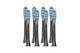 Kogan X700 Sonic Electronic Tooth Brush Replacement Heads (Black, 8 Pack)