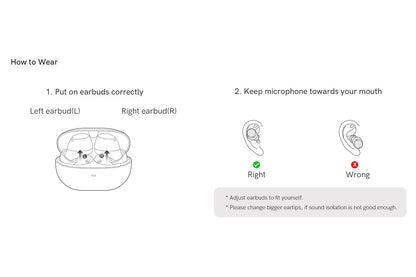 Kogan XM6 Hybrid Active Noise Cancelling Wireless Earbuds
