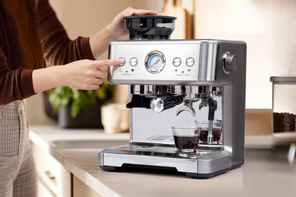 Kogan Dual Thermoblock Espresso Coffee Machine with Grinder