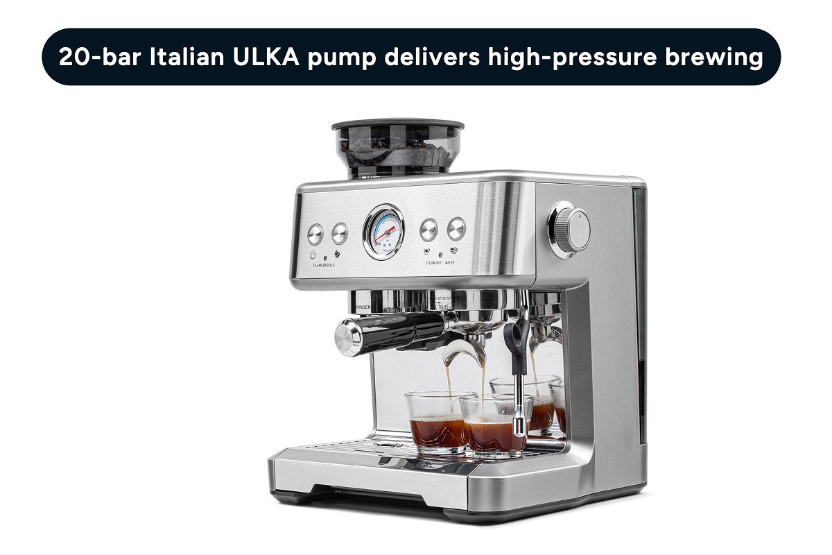 Kogan Dual Thermoblock Espresso Coffee Machine with Grinder