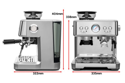 Kogan Dual Thermoblock Espresso Coffee Machine with Grinder