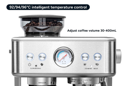 Kogan Dual Thermoblock Espresso Coffee Machine with Grinder