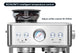 Kogan Dual Thermoblock Espresso Coffee Machine with Grinder