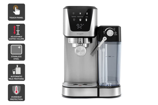 Kogan Dual Boiler Espresso Coffee Machine with Milk Frother