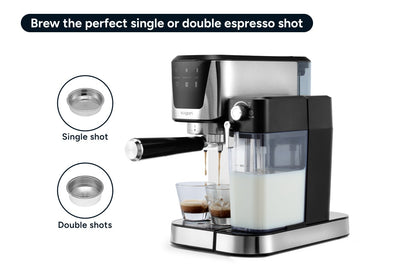 Kogan Dual Boiler Espresso Coffee Machine with Milk Frother