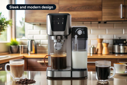 Kogan Dual Boiler Espresso Coffee Machine with Milk Frother