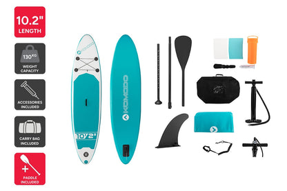 Komodo Adventure Inflatable Stand-Up Paddle Board 10'2"