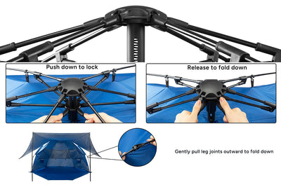 Komodo Beach Tent with 360 Removable Canopy