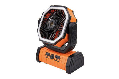 Komodo Cordless Rechargeable Fan with Light and Power Bank