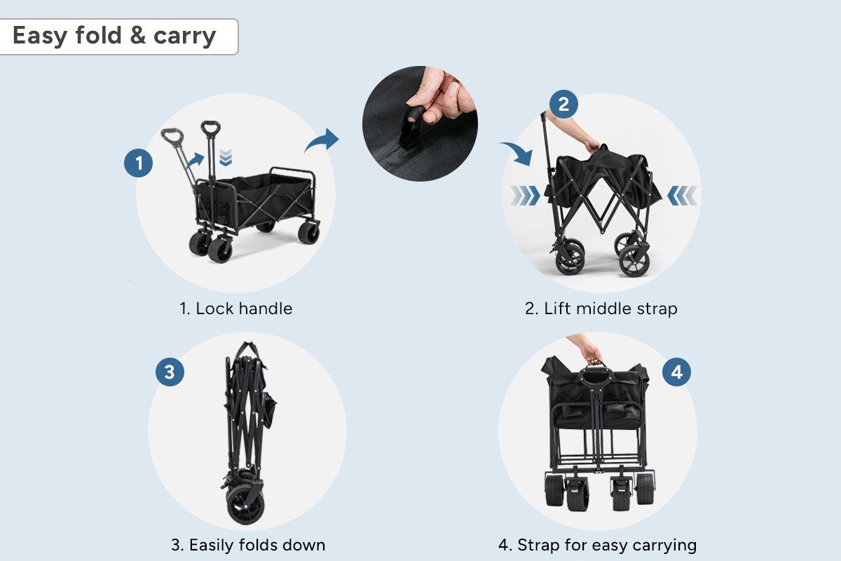 Komodo Collapsible Folding Outdoor Utility Wagon