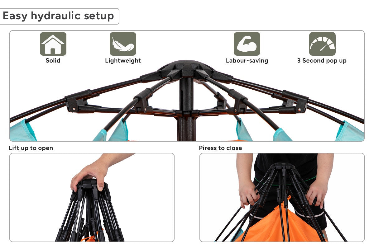 Komodo 4 Person Pop Up Beach Tent