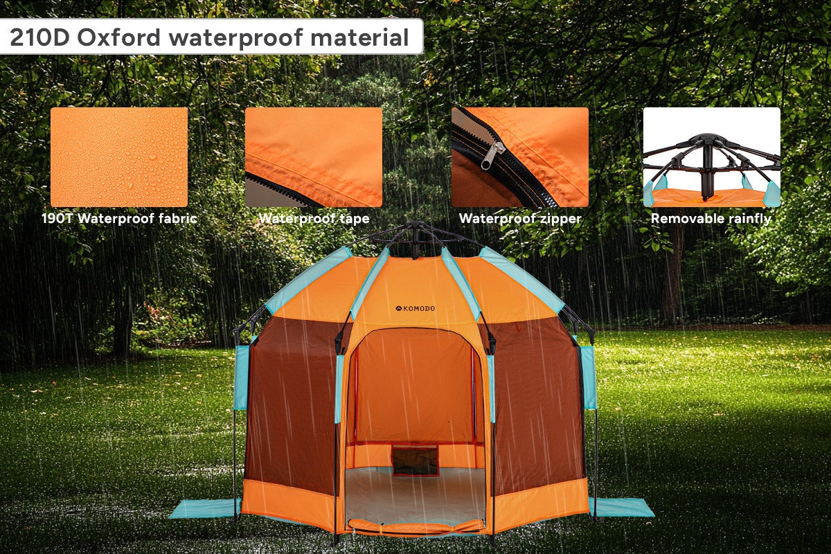 Komodo 4 Person Pop Up Beach Tent