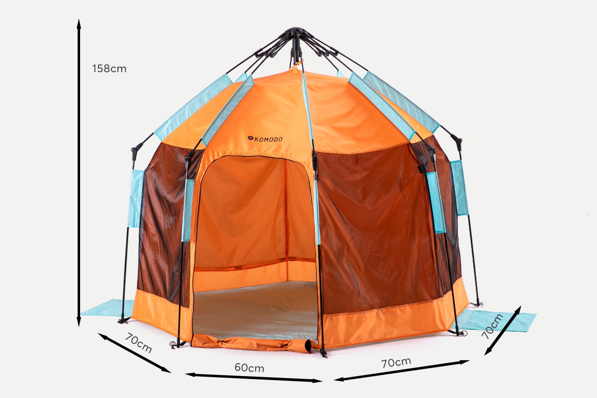 Komodo 4 Person Pop Up Beach Tent