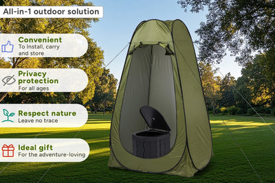 Komodo Portable Camping Toilet Set