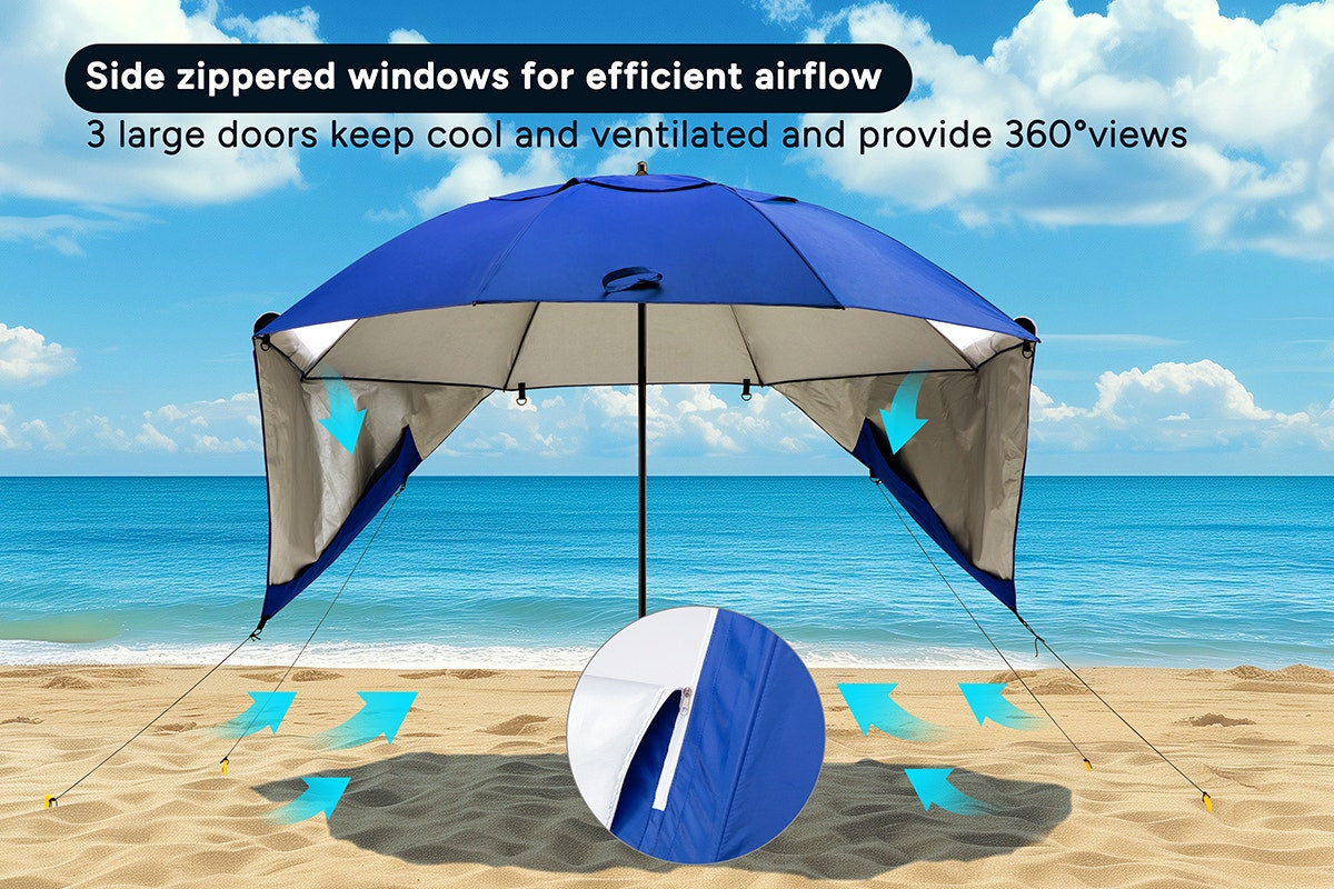 Komodo UPF 50+ Beach Umbrella Shelter