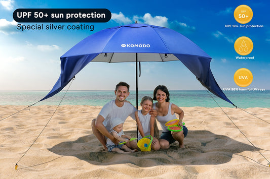 Komodo UPF 50+ Beach Umbrella Shelter