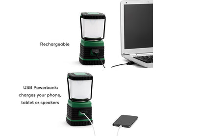 1000 Lumen Rechargeable Dimmable Portable Camping Lantern and Power Bank
