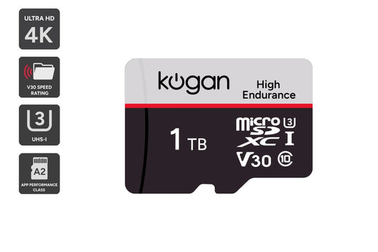 Kogan High Endurance 1TB SDXC A2 V30 Micro SD Card