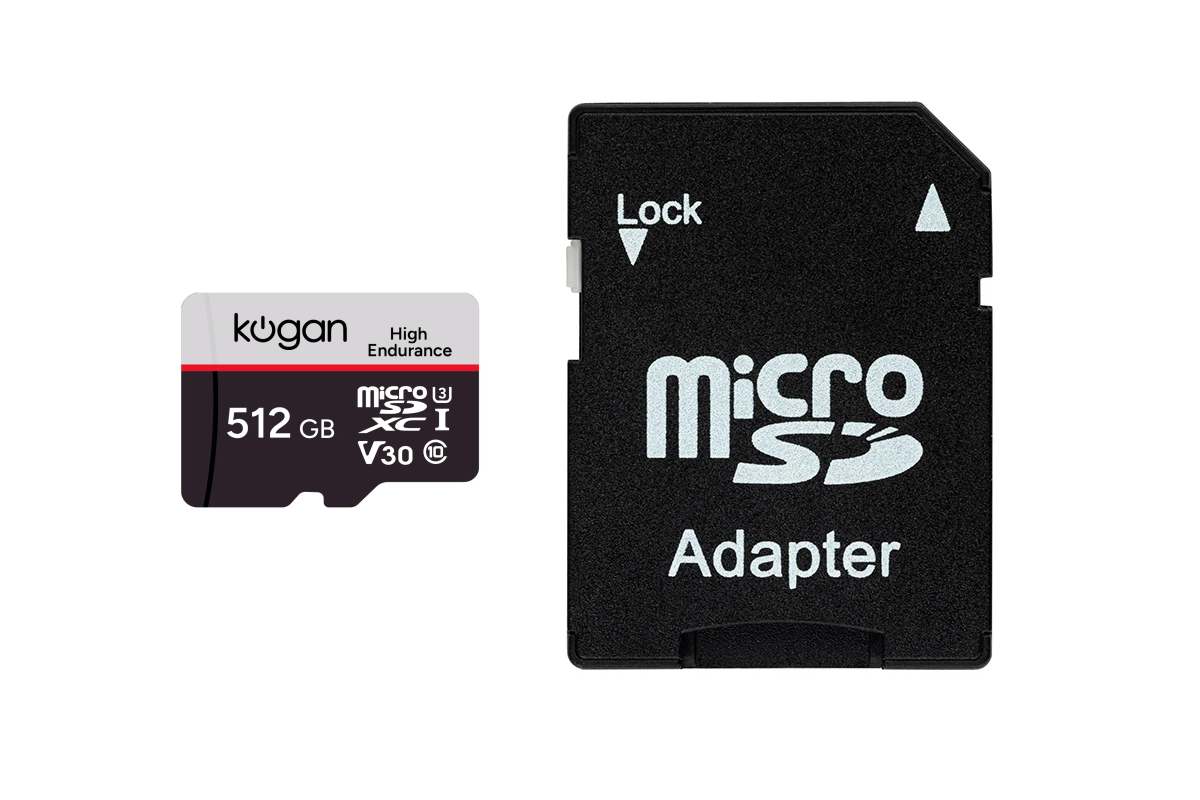 Kogan High Endurance 512GB SDXC A2 V30 Micro SD Card