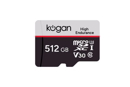 Kogan High Endurance 512GB SDXC A2 V30 Micro SD Card