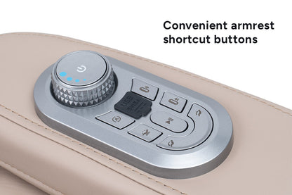 Kogan S63 Pro Zero-Gravity SL-Track Heated Shiatsu Massage Recliner Chair (Beige)