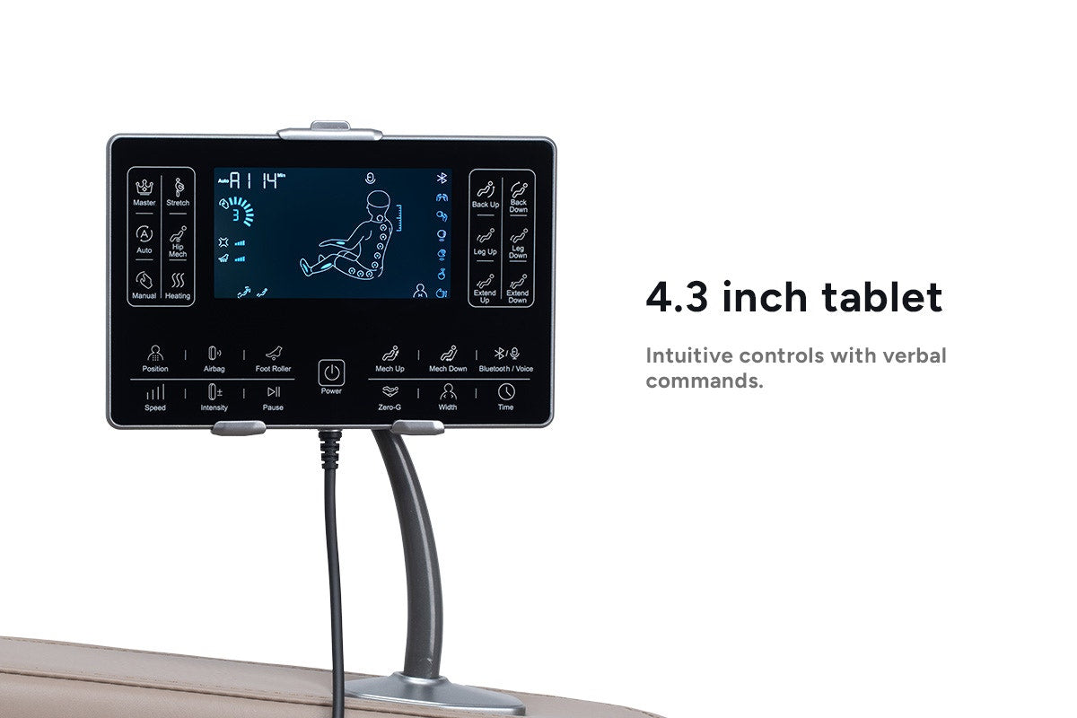 Kogan S63 Pro Zero-Gravity SL-Track Heated Shiatsu Massage Recliner Chair (Beige)