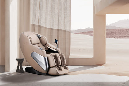 Kogan S63 Pro Zero-Gravity SL-Track Heated Shiatsu Massage Recliner Chair (Beige)