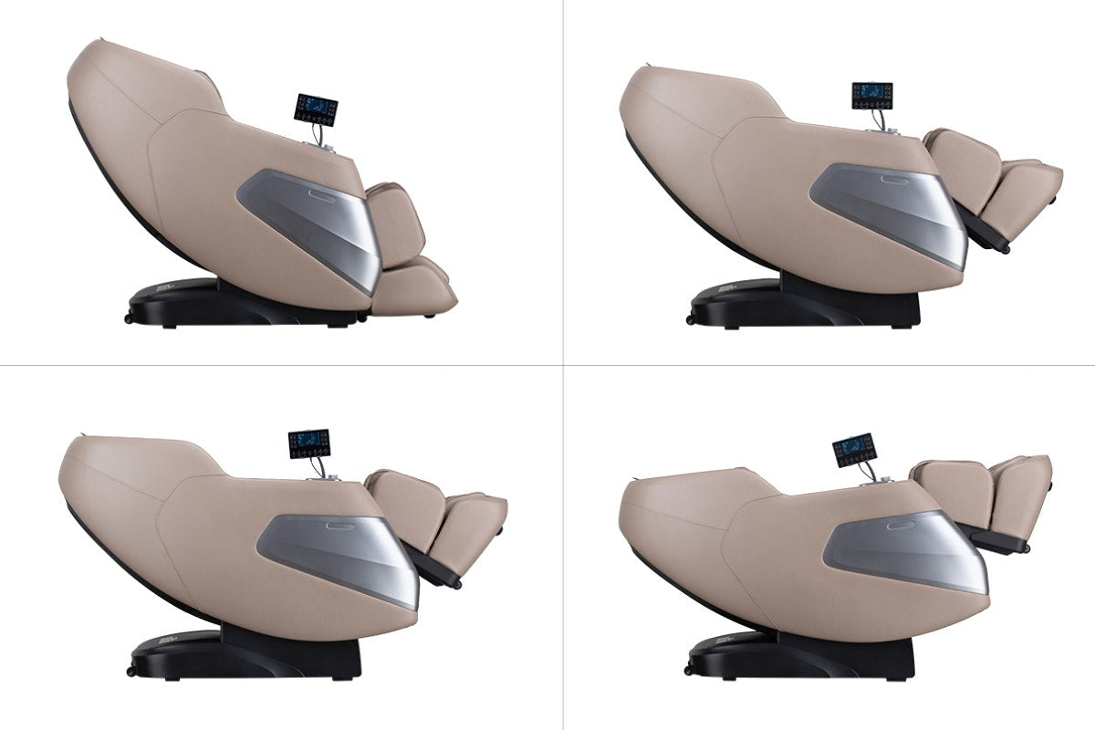 Kogan S63 Pro Zero-Gravity SL-Track Heated Shiatsu Massage Recliner Chair (Beige)