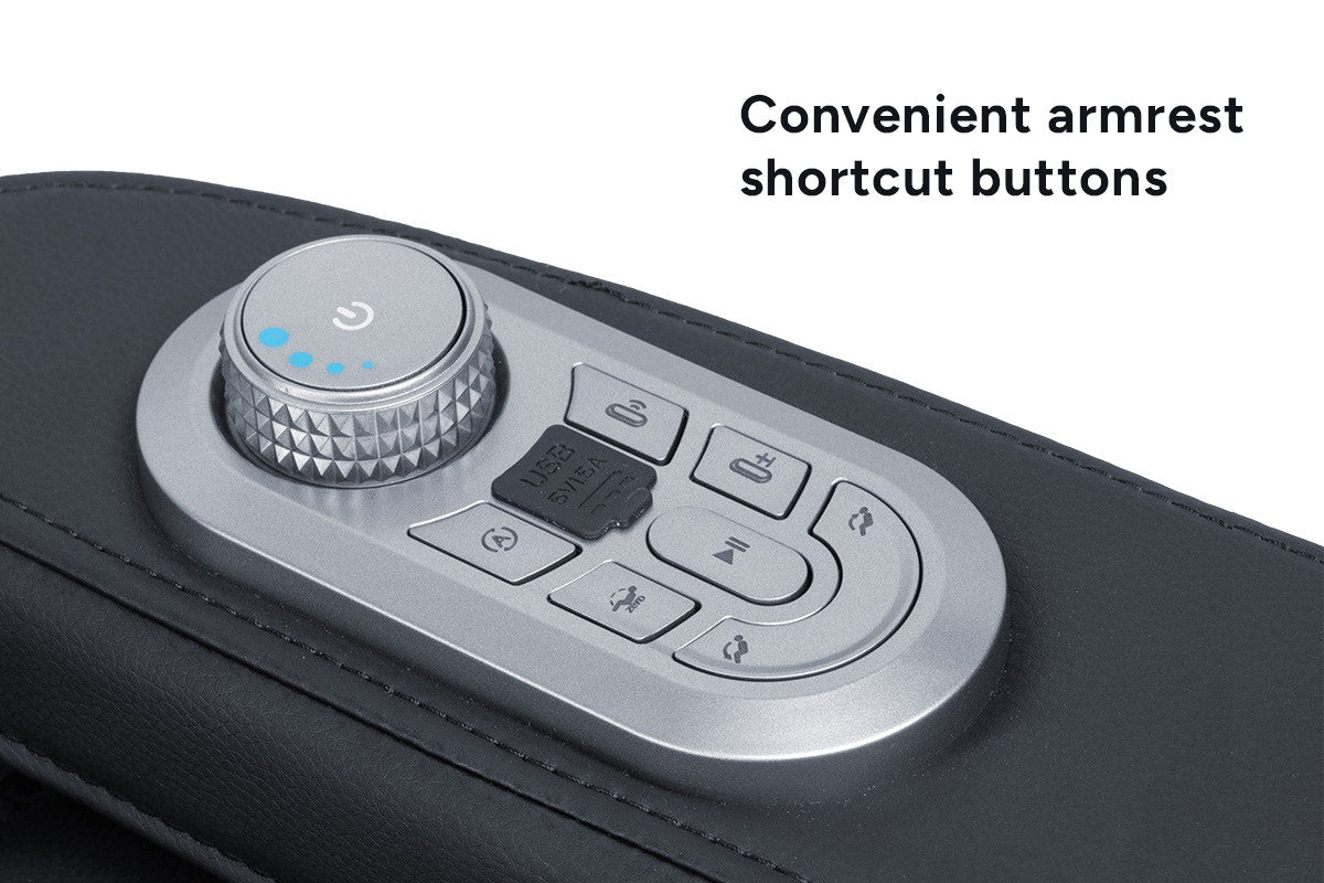 Kogan S63 Pro Zero-Gravity SL-Track Heated Shiatsu Massage Recliner Chair - Charcoal