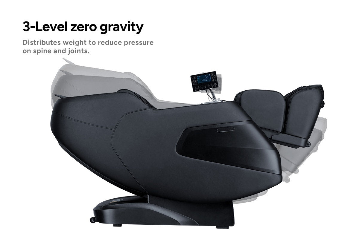 Kogan S63 Pro Zero-Gravity SL-Track Heated Shiatsu Massage Recliner Chair - Charcoal