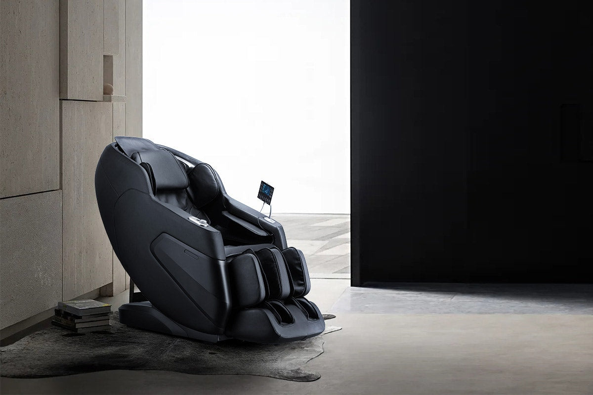 Kogan S63 Pro Zero-Gravity SL-Track Heated Shiatsu Massage Recliner Chair - Charcoal