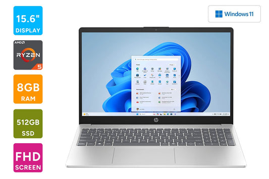 HP 15.6" Full HD Touchscreen Ryzen 5 Laptop (8GB, 512GB)