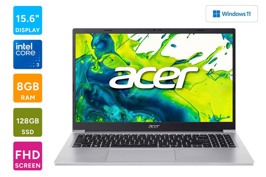 Acer Aspire 15 Lite 15.6" Full HD IPS Core 3 N350 Laptop (8GB, 128GB)