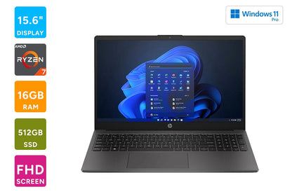 HP 255 G10 15.6" Ryzen 7 Windows 11 Laptop (16GB, 512GB)