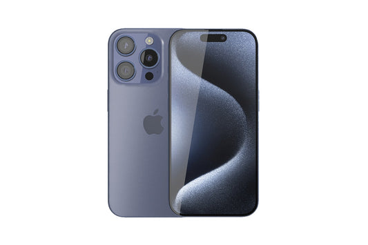 Apple iPhone 15 Pro  - 256GB; Blue Titanium) - Dual Nano-SIM
