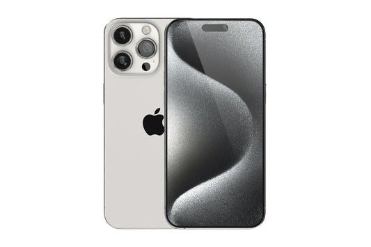 Apple iPhone 15 Pro Max  - 256GB; White Titanium)