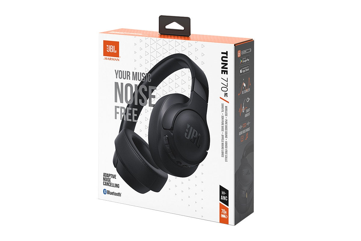 JBL Tune 770 Wireless Adaptive Noise Cancelling Over-Ear Headphones (Black)
