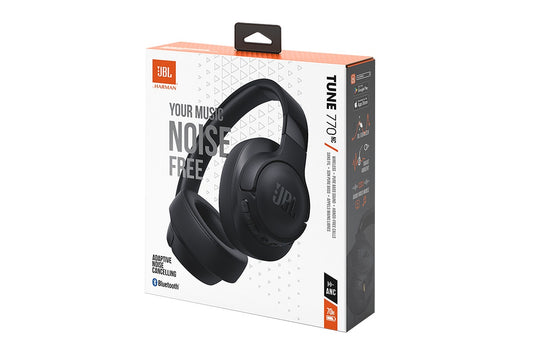 JBL Tune 770 Wireless Adaptive Noise Cancelling Over-Ear Headphones (Black)