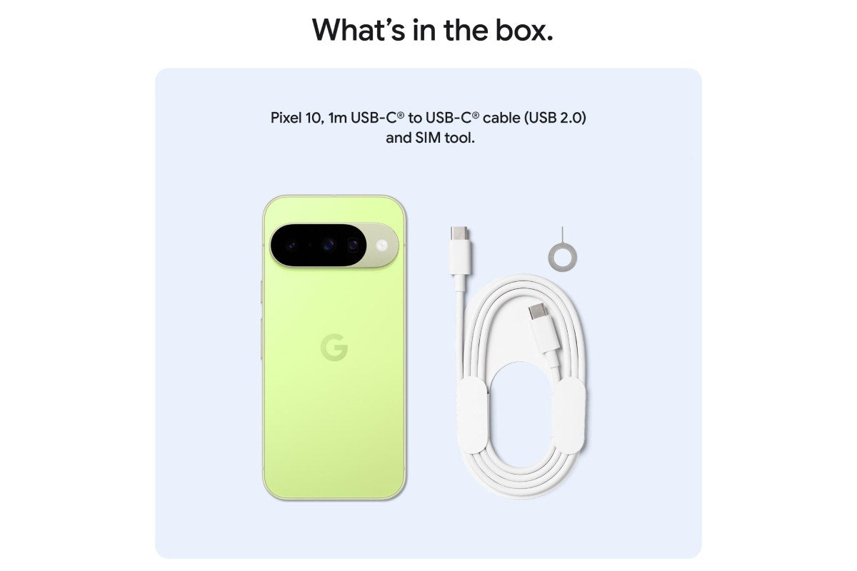 Google Pixel 10 5G (256GB, Lemongrass)