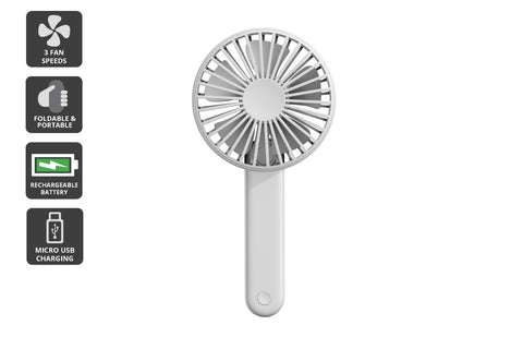 Xiaomi Qualitell Handheld Portable Folding Fan F1 (White) - Auzzistore