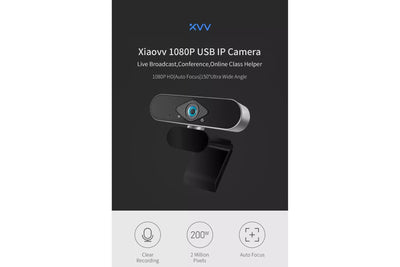 Xiaovv Full HD 1080p Webcam with Noise Cancelling Microphone