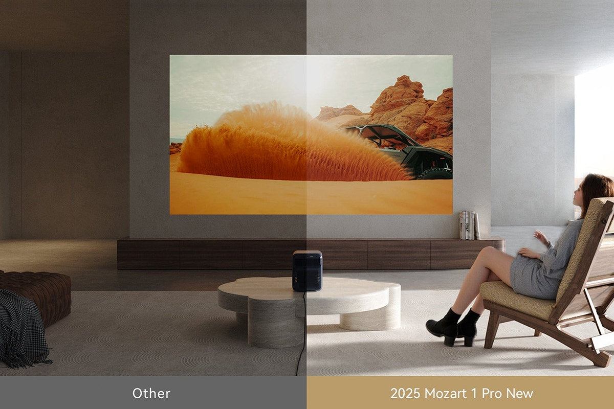 Wanbo Mozart 1 Pro Full HD Smart AI Google TV Projector (2025 Version)