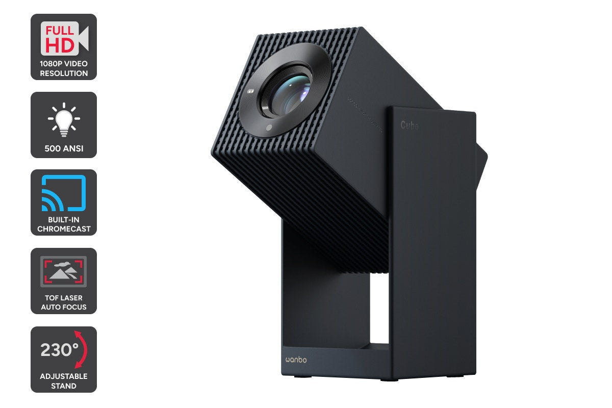 Wanbo Cube 2 Pro Full HD Smart Projector (Midnight Blue) - Auzzistore